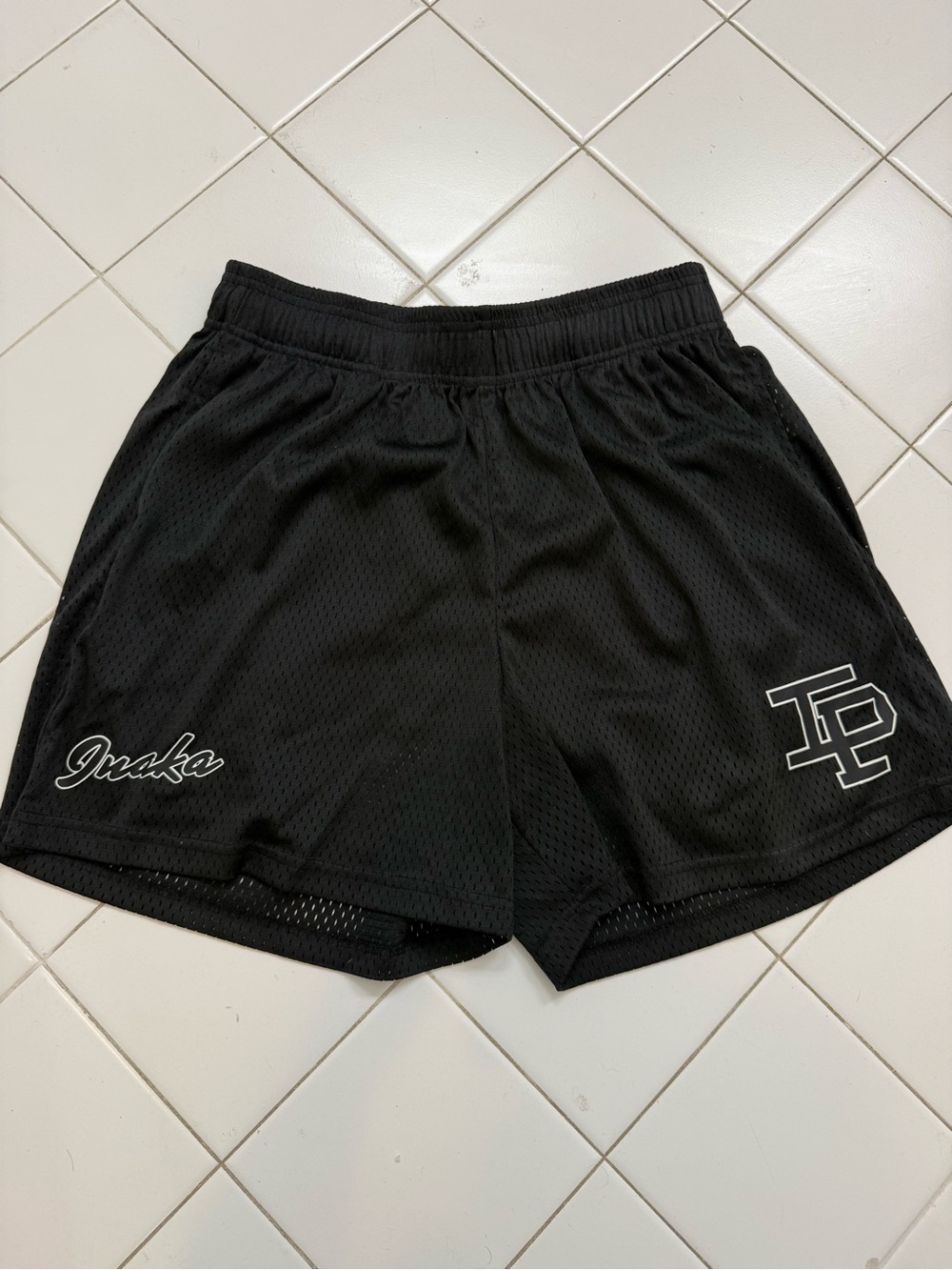 INAKA Black Athletic Mesh Shorts